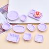 10-Piece Handmade Resin Cartoon Plate Set for Dollhouse Decor and DIY Crafting