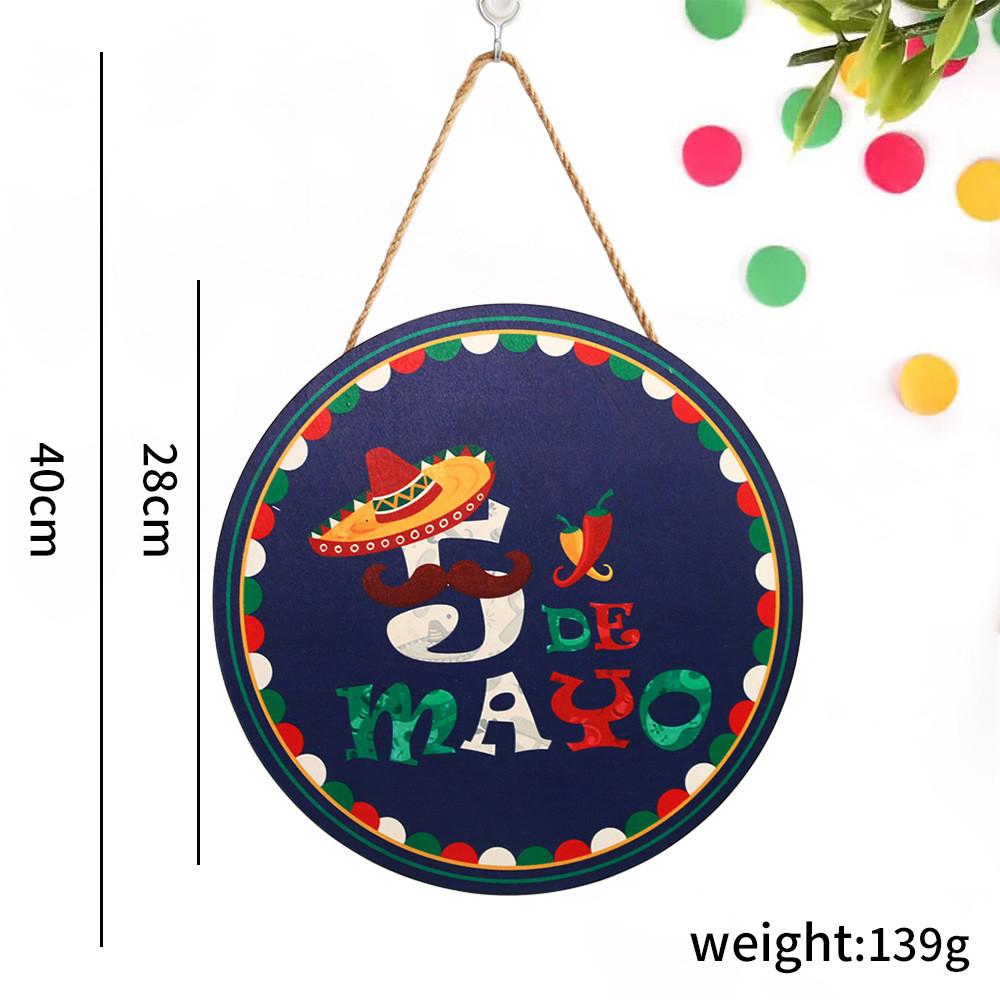 Vibrant Cinco De Mayo Wooden Sign For Festive Indoor Decoration And Party Decor