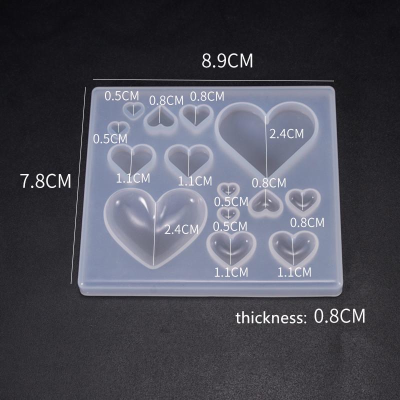 Cute Beads Cube Triangle Silicone Mold For Jewelry Earrings Pendant Making Resin UV Epoxy Resin Molds Crafts DIY Tool