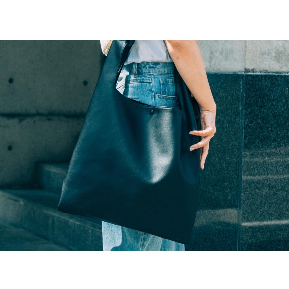 Rename Faux Leather 2-Way Marche Bag with Shoulder Strap RSG23036