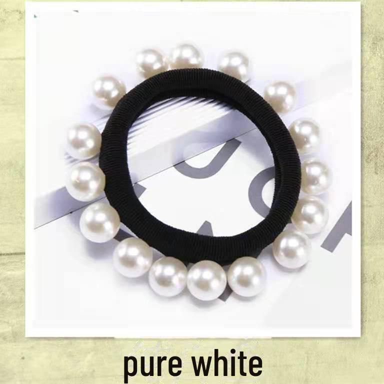 "16 High-Gloss Pearl Seamless Hairband, High Elastic Large-size, Women's Fashion Accessory"