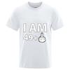 49 1 Plus Middle Finger Fifty Funny 50th Birthday New Unisex Quick Dry Ordinary Thin Short Sleeve Sport Tshirt Breathable Top