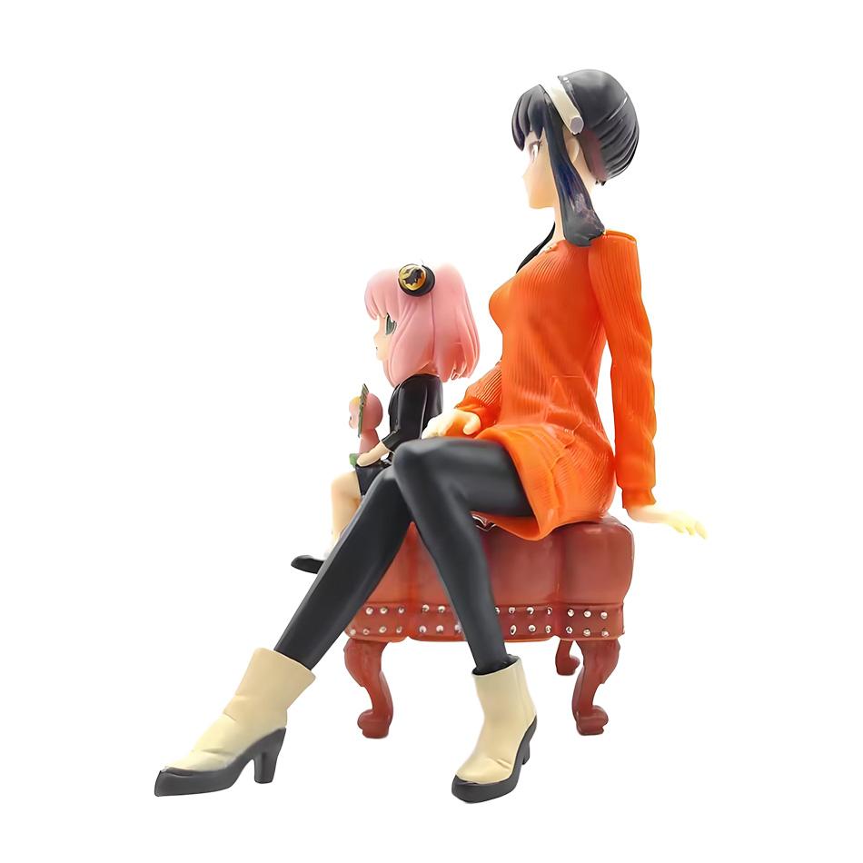 Yor Forger & Anya Forger With Sofa Animation Action Figure Colletion PVC Model Doll Toys