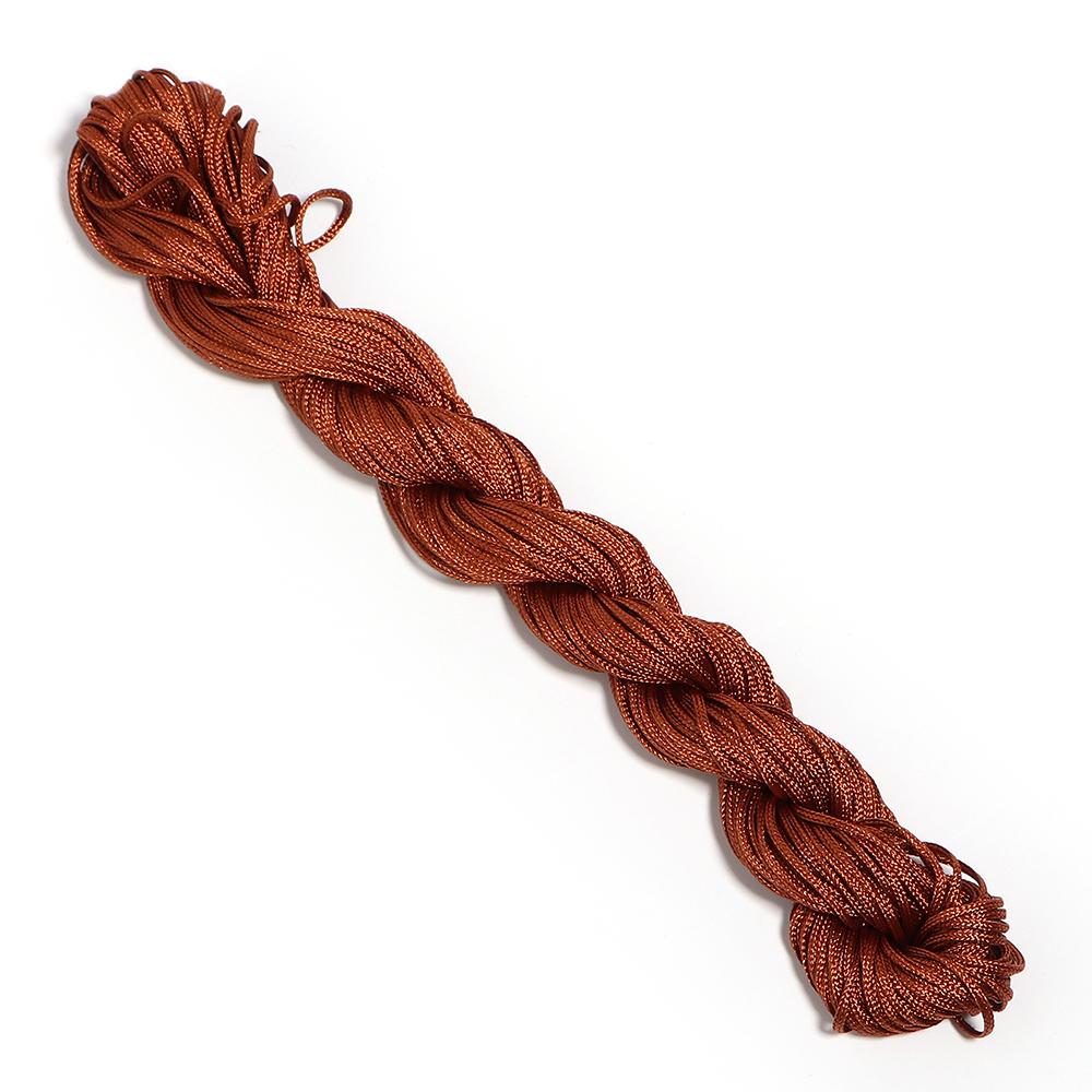 1/1.5mm Multicolor Nylon Cord Chinese Knot Thread Braided String for Jewelry Making Bracelet Tassels Beading Thread Supplies