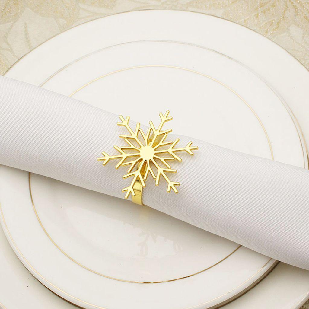 Napkin Holders for Xmas,Party,Wedding Napkin Buckle Napkin Ring Christmas Supplies Table Decor