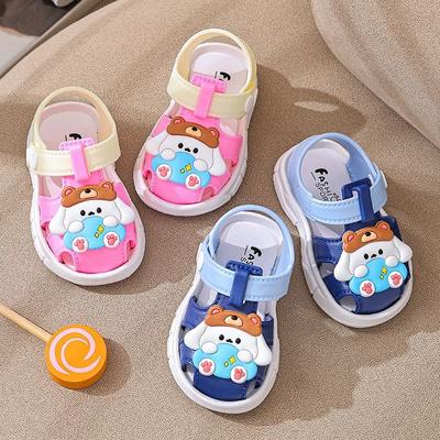 Baby Walking Sandals Summer New Baby Boys Sandals Soft Sole Anti Slip Girl Shoe Cartoon Boys' Shoes Fashionable Children's Shoes