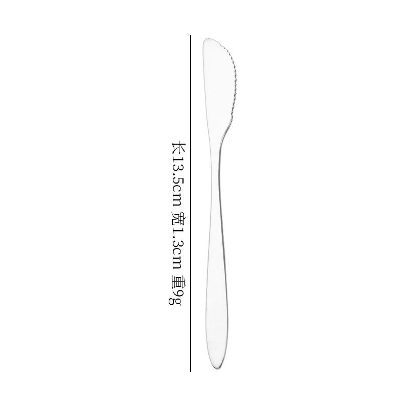 Stainless Steel Dessert Knife, Fork, and Spatula Set for Cakes, Ice Cream, Mooncakes, and Pizza.