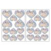 2 Sheets Rainbow Window Clings to Prevent Bird Strikes Decorative Prism Static Decals Butterfly Flower Heart Star Moon Shape Anti-Collision Stickers