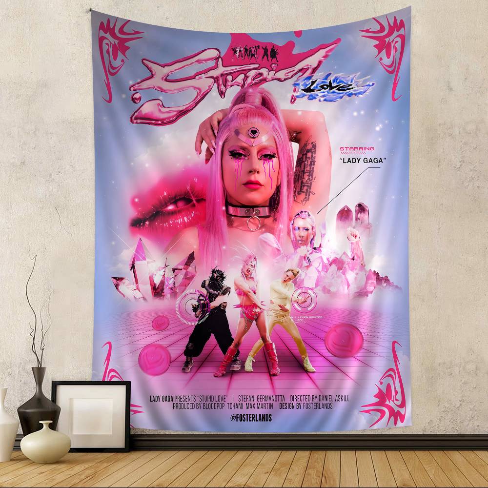 Lady Gaga Heiße Musikalbum Hängende Böhmische Wandteppiche Böhmische Wandteppiche Mandala Kawaii Zimmerdekoration