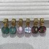 Irregular Resin Ball Pendant Earrings Fashion Versatile Retro Earrings Light Luxury Premium Simple Earrings
