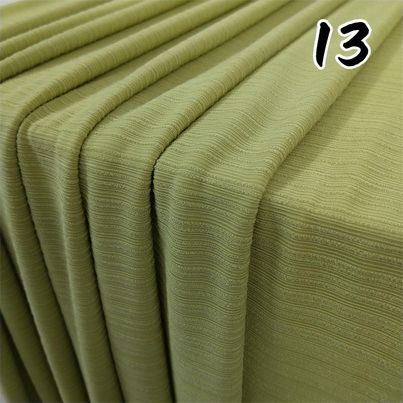 1m Ice Silk Smooth Pleated Stripe Fabric Elastic Anti-Wrinkle Textured Fabric for Dress Casual Pants Suit DIY Sewing Cloth