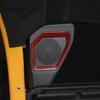 Fit For -2024 Ford Bronco Red Carbon Fiber Rear Trunk Speaker Cover Trim 2P