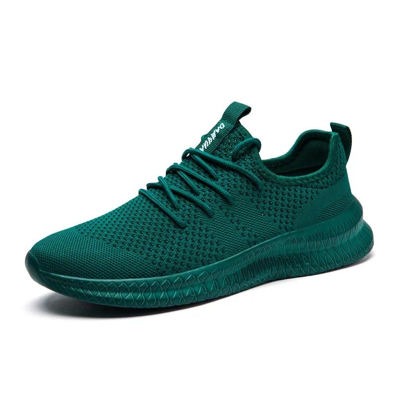Fujeak Ultralight Plus Size Footwear Anti-slip Running Shoes for Men Casual Breathable Mesh Sneakers Solid Colour Men's Shoe