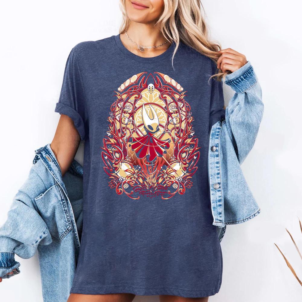 Hornet Hollow Knight Silksong Shirt Gothic Indie Game Graphic Tee TShirt Clothing Graphic Short Sleeve Shirt Unisex Unisex Women