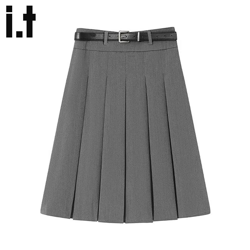 

CHOCOOLATEit Pleated High-Waist A-Line Skirt L