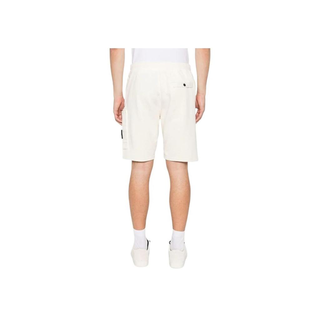 STONE ISLAND SS25 Mid Waist Large Pocket Logo Drawstring Cotton Casual Shorts Men Shorts K1S156200002S0123-V0093