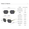 Retro Sunglasses Men Brand Designer Fashion Rimless Sun Glasses Shades Cutting Lens Ladies Frameless Eyeglasses