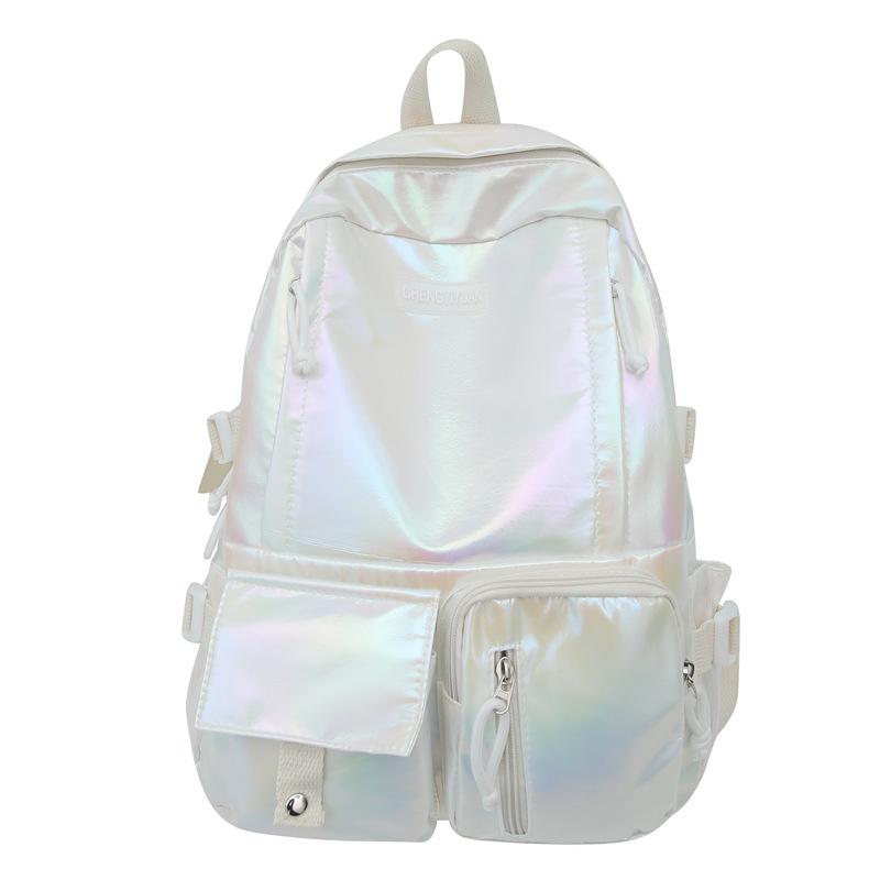 Schoolbag Symphony Pearlescent Lightweight Anti-splashing Schoolbag Korean Version Harajuku Ulzzang Backpack Female College Student Backpack Female