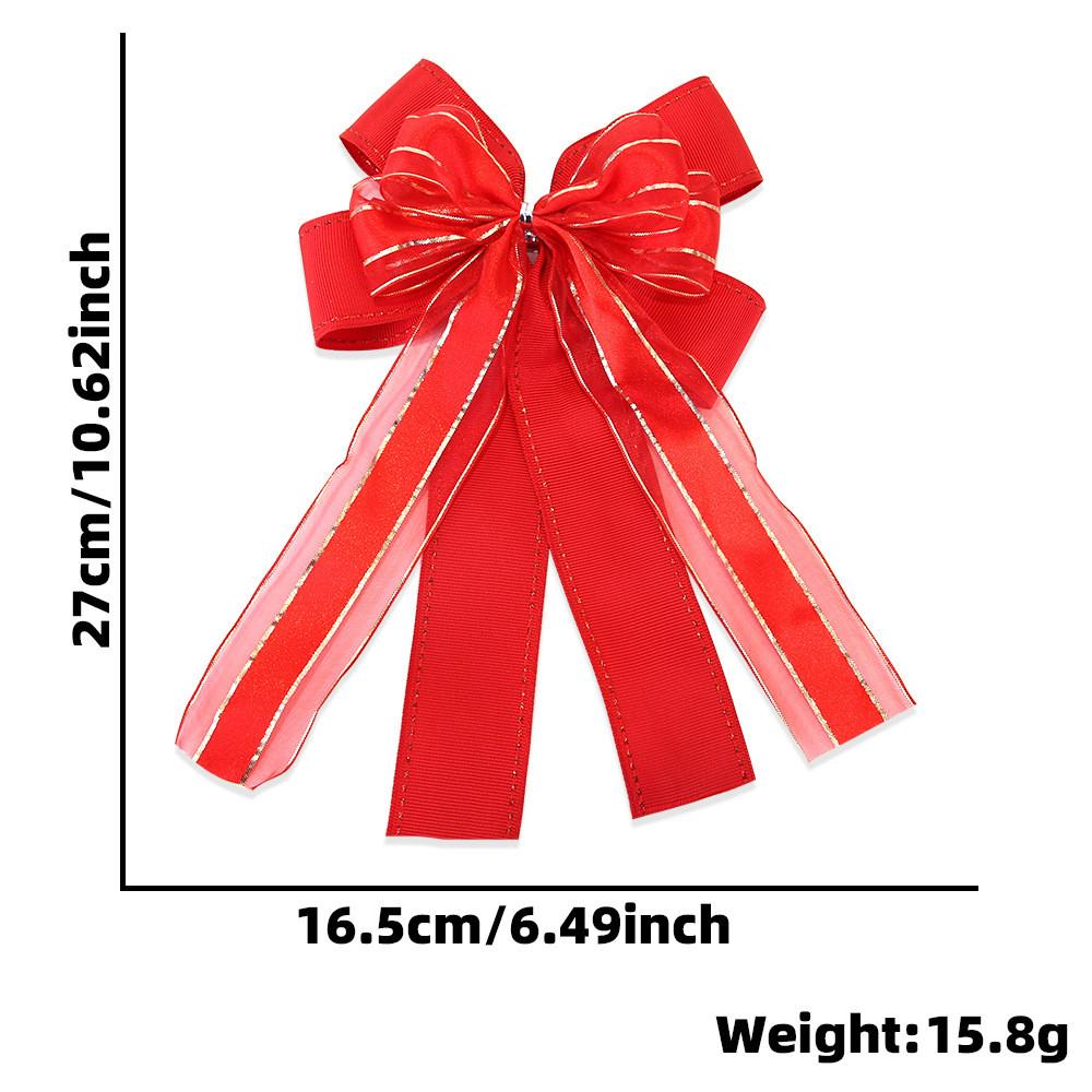 

Элегантные двухслойные рождественские банты для праздничной упаковки подарков и украшения елки Double Bow H