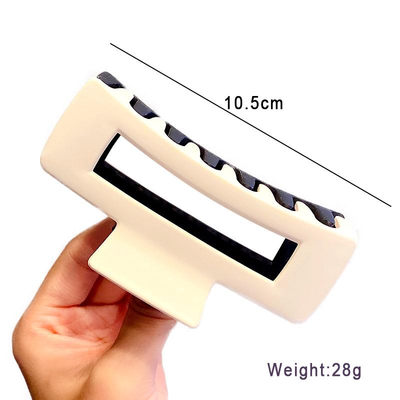 New Fashion Matte Non-slip Square Hair Claws Elegant Simple Strong Hair Clip Ladies Girls Barrettes For Women Hair Accessories Headwear
