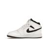 Air Jordan 1 Mid GS Hvit Svart Barnesneakers DQ8423-132