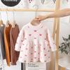 Baby Winter Foreign Style Hedging Dress Princess Dress Baby sweter z dzianiny dziewczyny zimowy imitacja norek sweter z polaru
