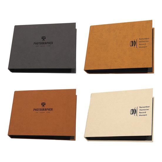 Coil Binding Photo Album Scrapbook Horizontal Loose-Leaf with Waterproof Thickened Film Pages