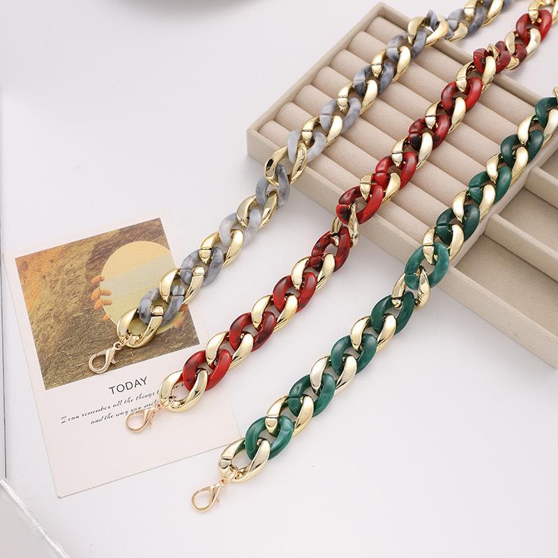 Acrylic Chain Necklace Colorful Choker Women Vintage Jewelry Accessory