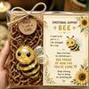 Cute Emotional Support Animal Gift Set Resin Encouragement Card Gift Kit  Nightstand