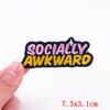 Positive Energy Letter Patch Cartoon Inspirational Quotes Embroidered Patches Iron On Patches For Jeans Jackets Sew Patch DIY