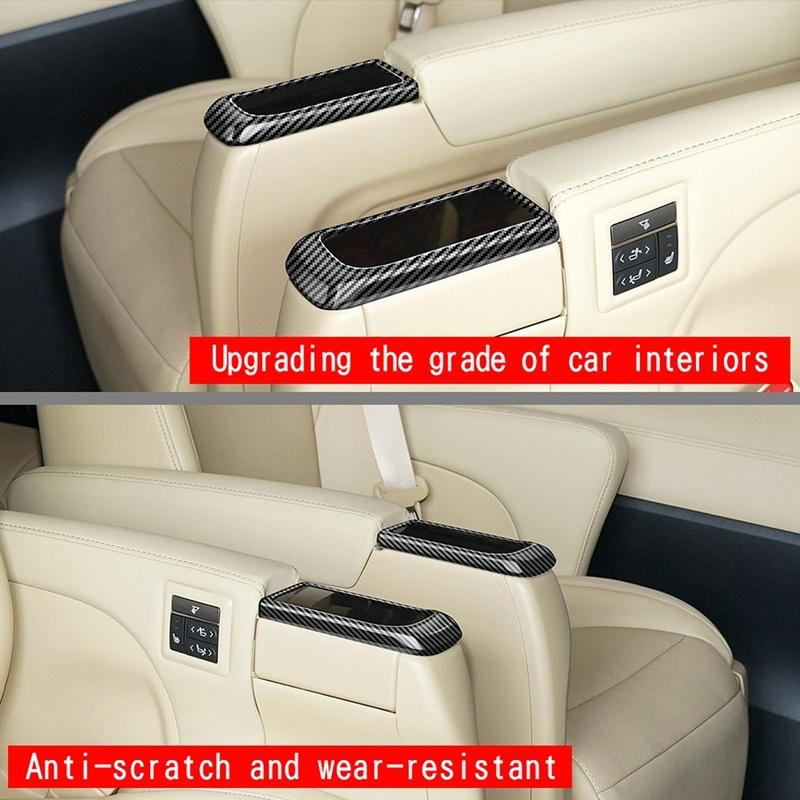 Car Cup Holder Frame Middle Row Seats Water Cup Holder Trim For Toyota ALPHARD VELLFIRE 30 Series 2015-