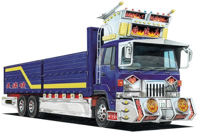 AOSHIMA Mini Deco NEXT Series King of Destruction Flat Plastic Model 1/64 No.3 (Large Body)
