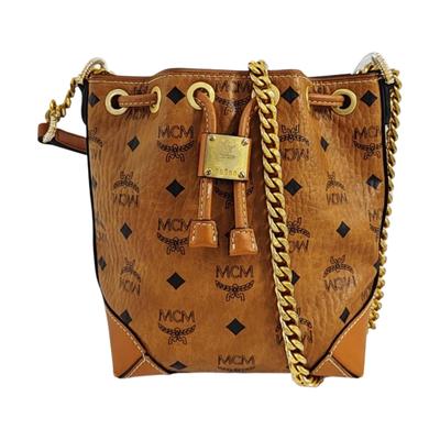 [Occasion] Sac Seau en Cuir Souple Berlin Visetos Monogramme à Cordon Coulissant Bandoulière Mini - État Moyen #1SRJCI3