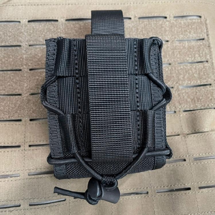 Open Top Nylon Handcuff Pouch Waist Belt Bag Handcuff Holder Hunting Accessory