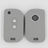 2 Button Silicone car Cover Flip Folding Key Shell Protector For Nissan Micra K12 Note Navara Qashqai PATHFINDER Keyless