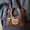 Nouveaux sacs décontractés tendance de grande valeur automne et hiver, porte-monnaie mignon en peluche, simple mini sac à bandoulière