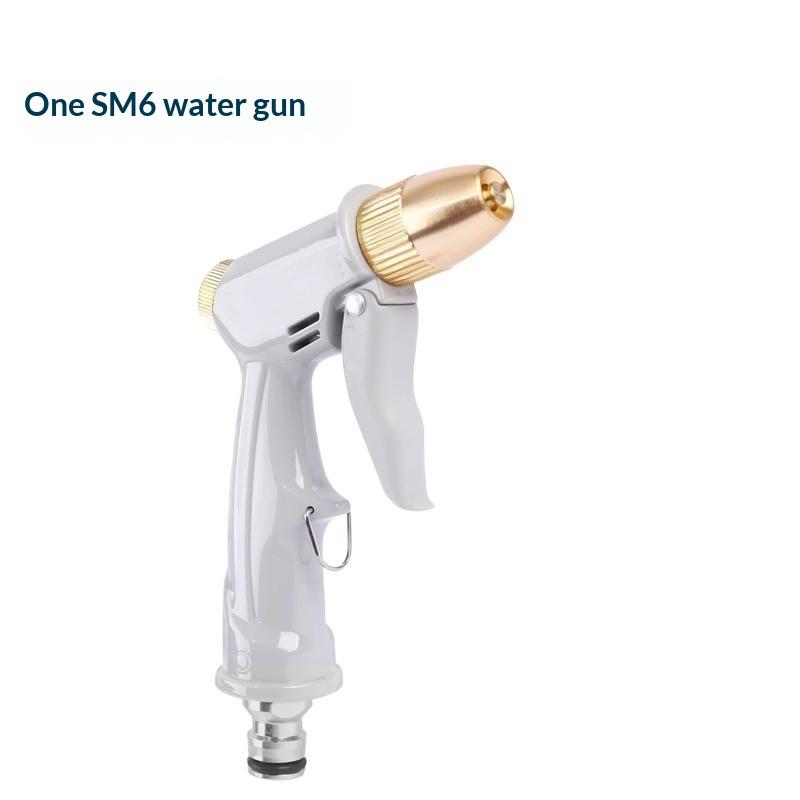 High Pressure Car Washer Spray Gun Metal Nozzle Adjustable Water Flow Sprinkler for Pet Bath Garden Irrigation Use