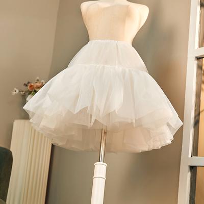 Weißer Tüllrock Damen Flauschiger Unterrock Lolita Kurzer Gepuffter Unterrock Luxuriöser Damen Tüll Minirock Krinolinen Für Mädchen