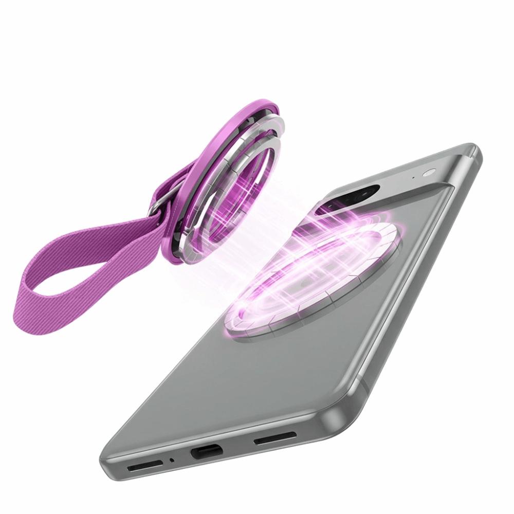 360° Rotatable Phone Kickstand Woven Strap Phone Mount Convenient Smartphone Accessory Video Calls