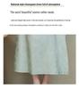 Elegant Summer Women's Qipao Dress - Short Sleeve Gradient Jade