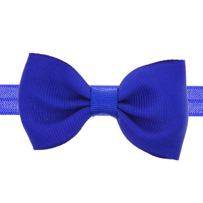 

Эластичная повязка на голову с мини-бантом Blue