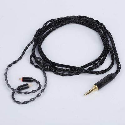 Replacement Cable with Upgrade Cable for Popular Chinese Earphones with Mini Compatible with KZ Earphones JSHiFi-Hi8 (Black, Silver, Gray) 2-Pin