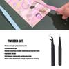 8pcs Protective Cover Tape Tweezer Thickened Handle Precision Tweezers Set  Lash Extensions