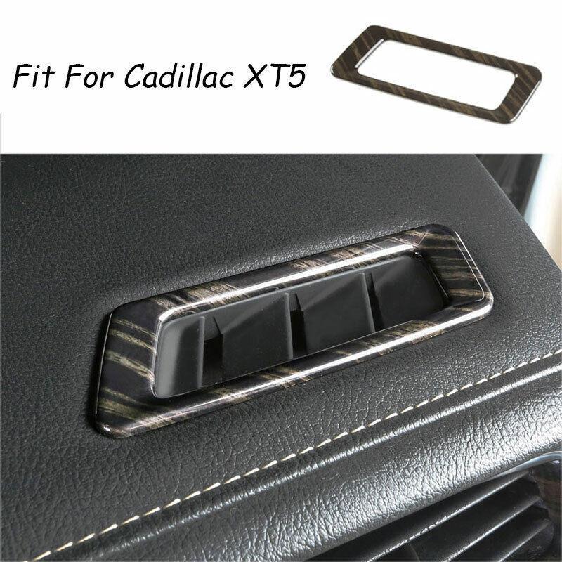 Dashboard Air Outlet Vent Frame Trim Black Wood Grain For Cadillac XT5 2016-