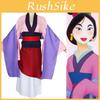 Luxe anime Mulan traditionele kimono jurk feest cosplay kostuum voor vrouwen
