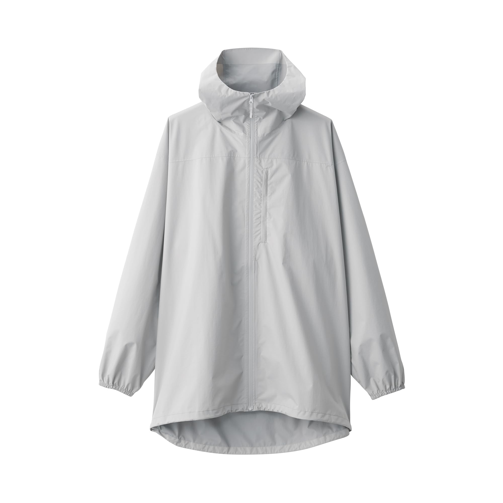 

MUJI Водонепроницаемый Складной Легкий Размер S Мужской Дышащий, Водоотталкивающий Плащ с Тиснением Лентой, Серый, (BI014A4A)