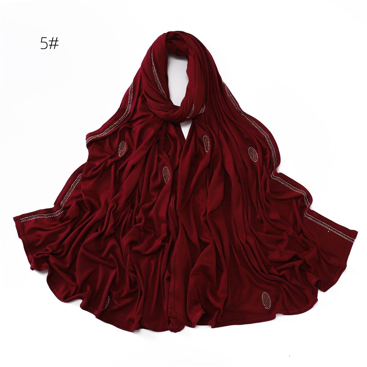 

Шарф из мерсеризованного хлопка с мерцающим бриллиантом: Эластичная, дышащая шаль для ближневосточного стиля