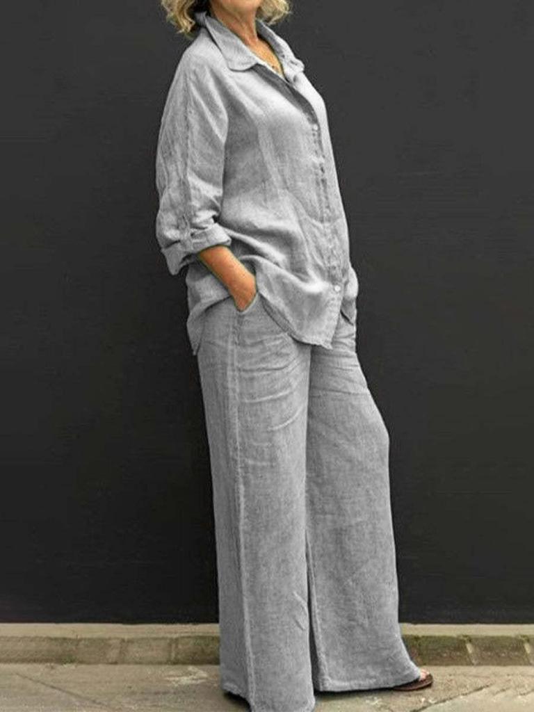 2023 Women's Casual Urban Shirt Set