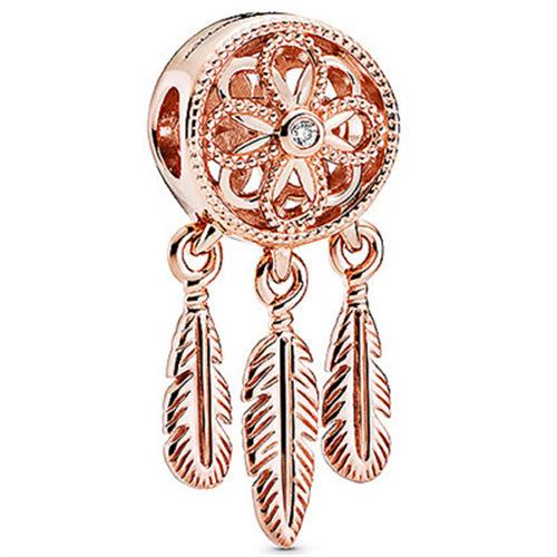 Popular Rose Gold Bracelet, Women'S Beads, Loose Beads, Beaded Pendant, Basic Fixed Buckle, Girlfriend Jewelry