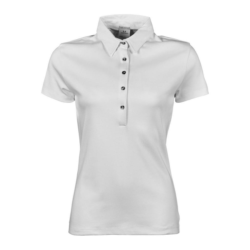 Tee Jays Womens/Ladies Pima Short Sleeve Cotton Polo Shirt